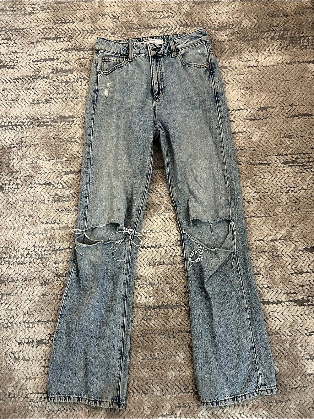 Garage 90s-90s Straight Leg Jeans Blue Waist 01